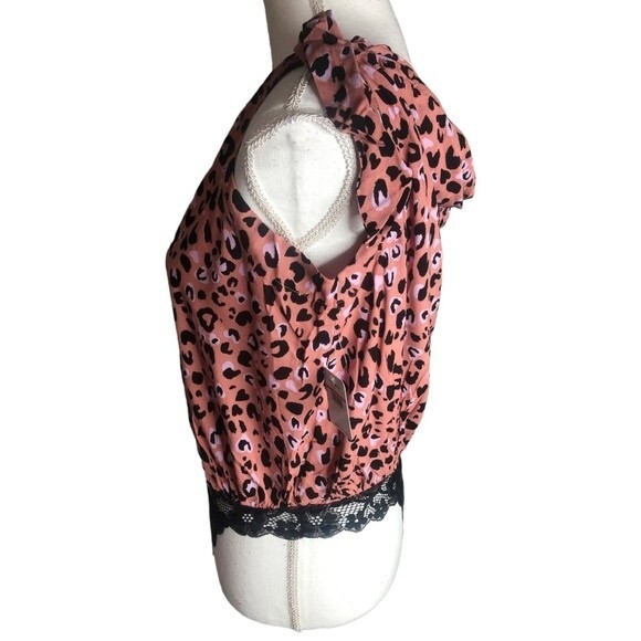 Free People Intimately Bare It All Rose Combo Lace Detail Bodysuit - Picture 5 of 9